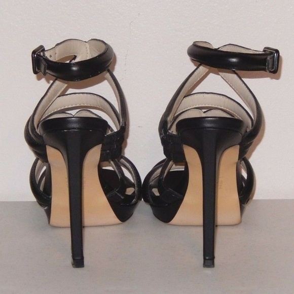 Zara Heels Basic Collection 6 Black Strappy High Heels Sandals Shoes Beautiful!! - Picture 5 of 8